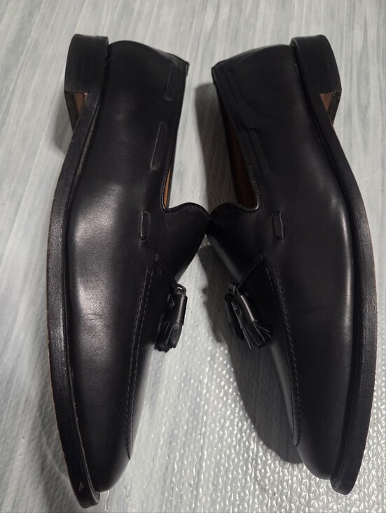 Allen Edmonds Tassel Loafer Mens Size 12 D Shoes Black Leather USA Made Grayson main image 13